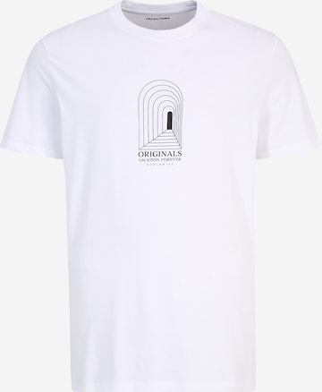 T-Shirt 'DESTINY' Jack & Jones Plus en blanc : devant
