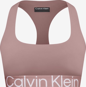 Calvin Klein Sport Bustier Sport bh in Roze: voorkant