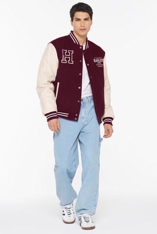 Harlem Soul Between-Season Jacket 'Colum-Bus' in Red