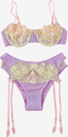 Trendyol Balconette Wäsche-Set in Lila: Vorderseite