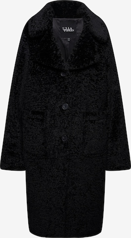 Ulla Popken Wintermantel in Schwarz: Vorderseite
