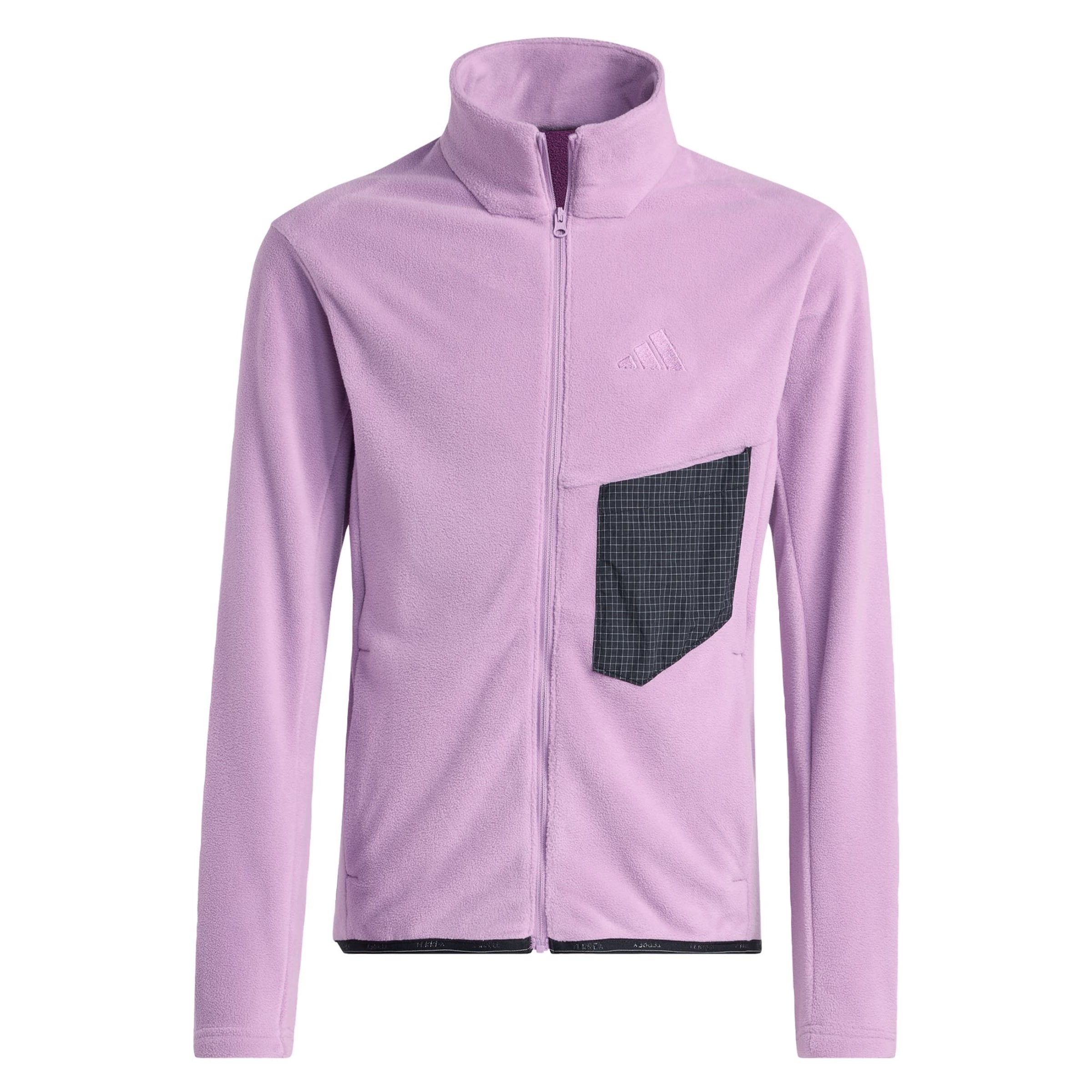 ADIDAS TERREX Athletic fleece jacket 'Kids Multi Full-Zip' in Purple: front