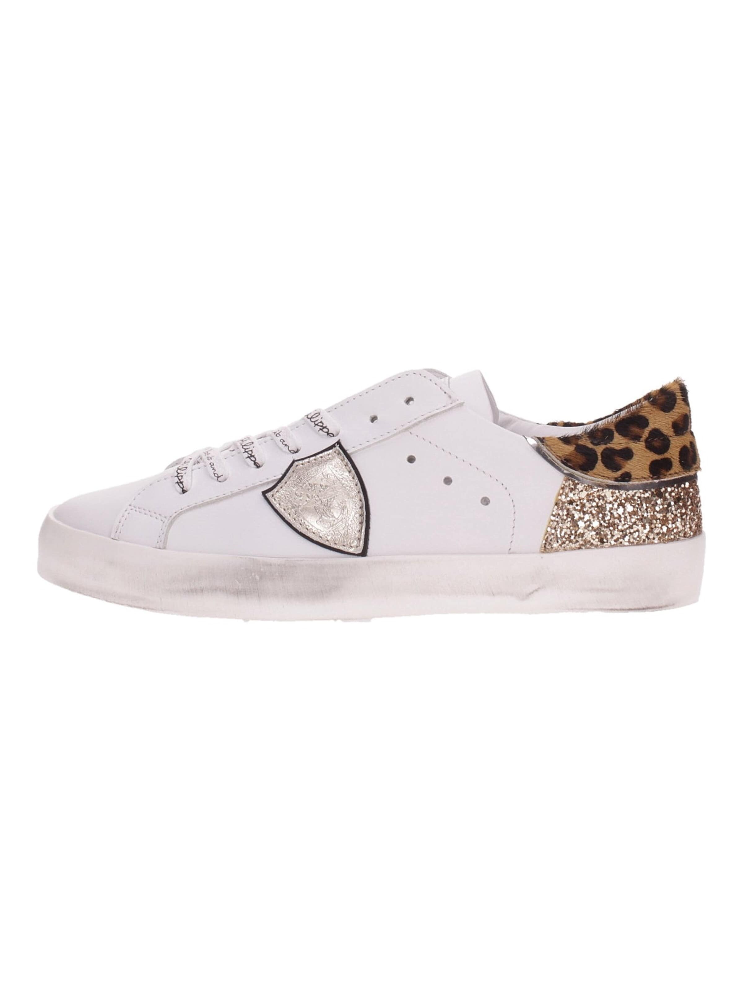 Sneaker bassa di Philippe Model in bianco: frontale