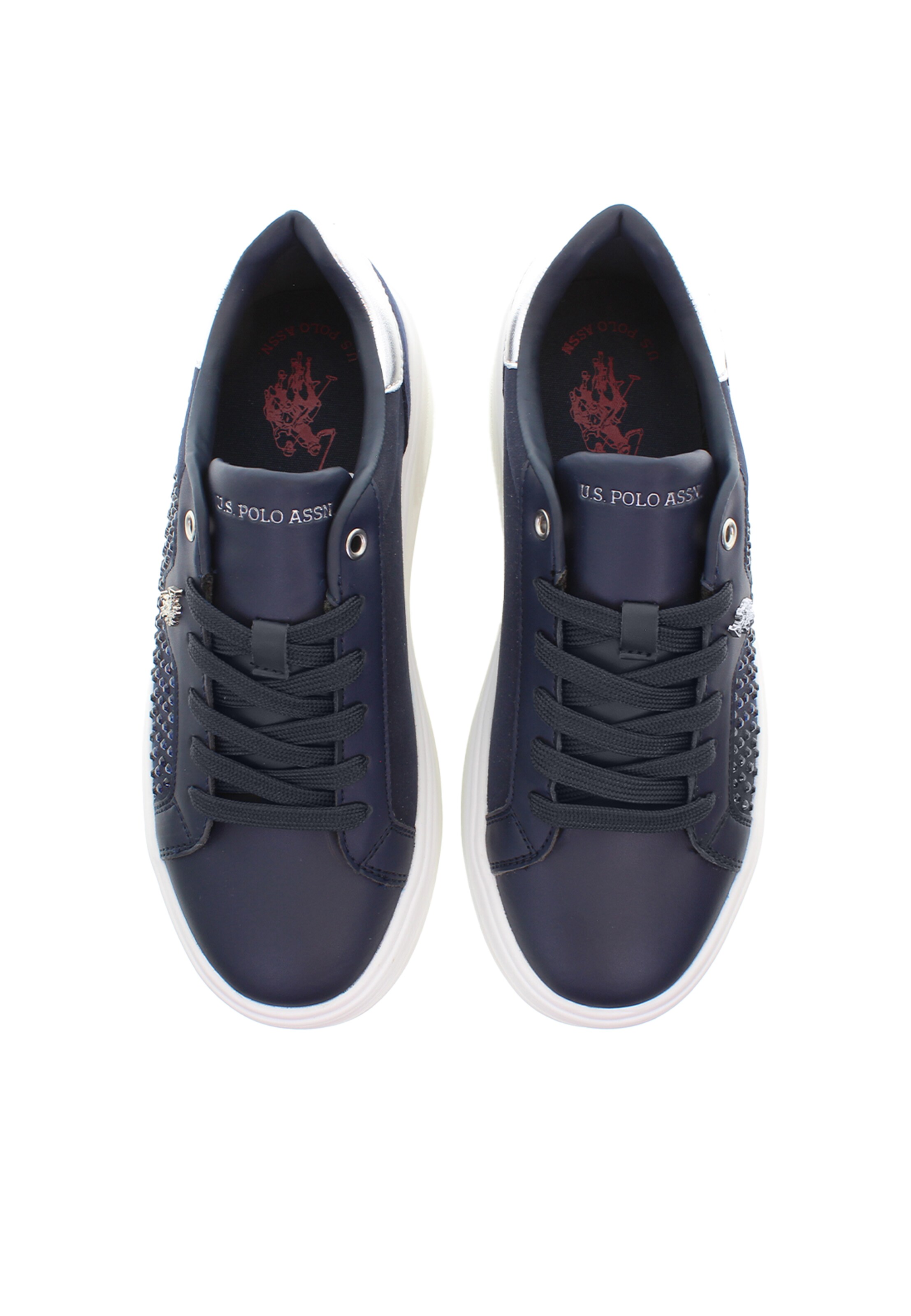 U.S. POLO ASSN. Sneakers laag in Blauw