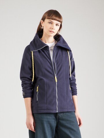 Veste en polaire Soccx en bleu : devant