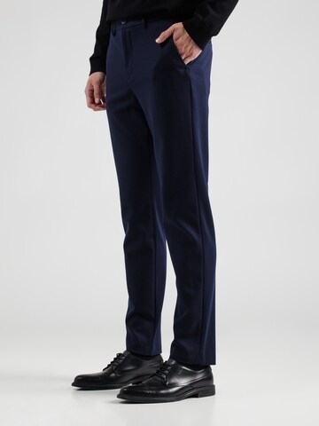 Lindbergh Slim fit Chino trousers 'Superflex' in Blue: front