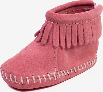 Minnetonka Lave sko i pink: forside