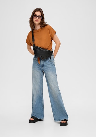 QS Wide Leg Jeans in Blau