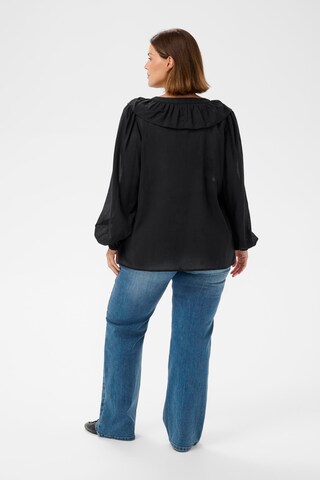 KAFFE CURVE Blouse 'Lana' in Black