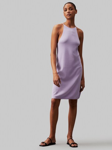 Calvin Klein Jeans Knitted dress in Purple