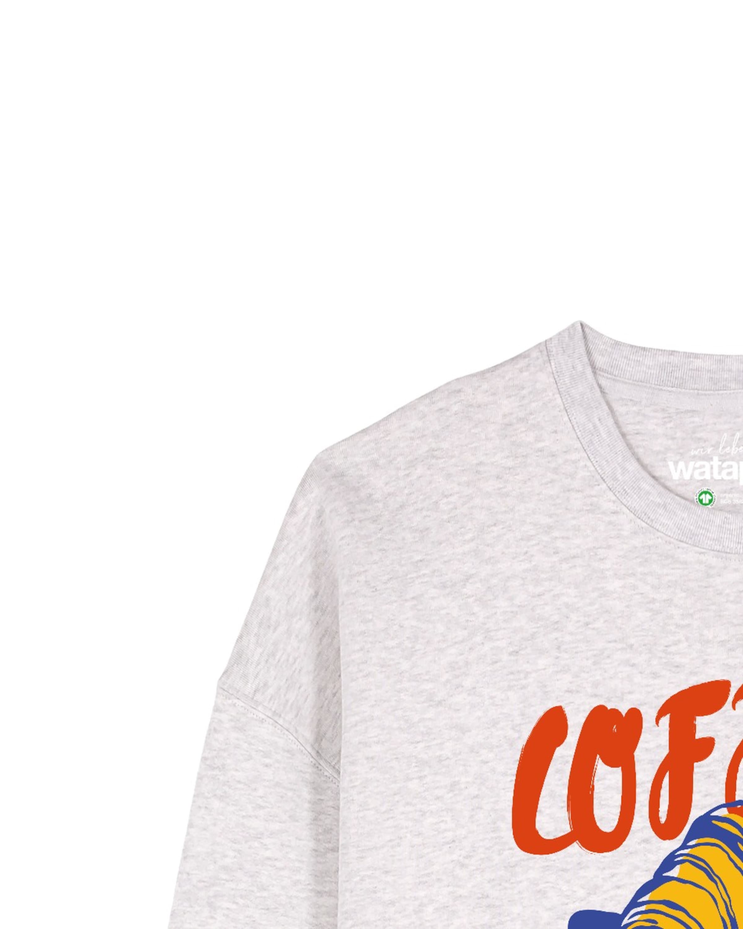 Felpa 'Coffee club ' di Watapparel in grigio