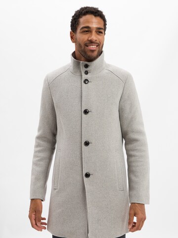Finshley & Harding Between-seasons coat in Grey: front