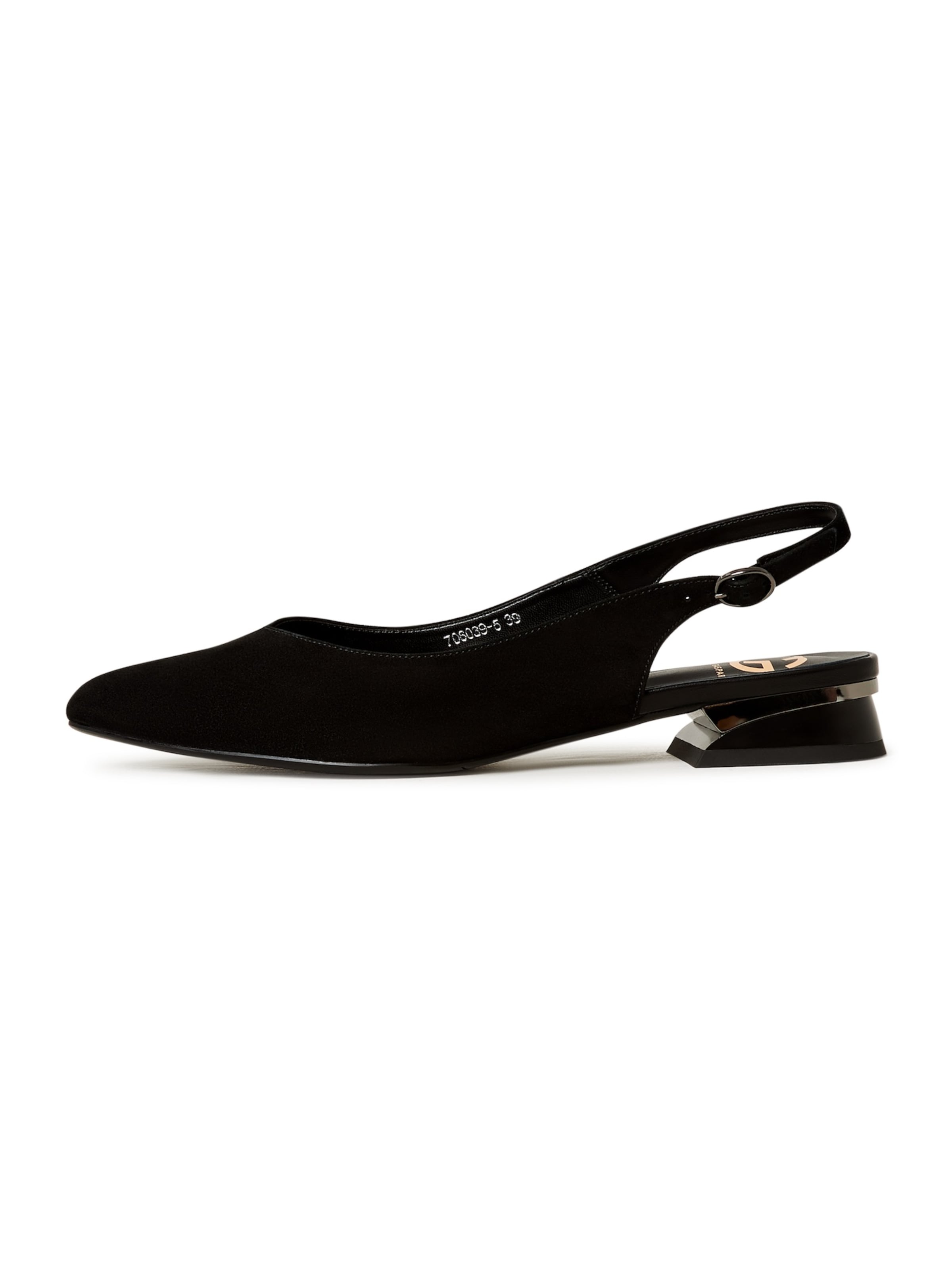 CESARE GASPARI Slingback pumps in Black: front