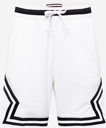 Jordan Športne hlače 'Diamond' | bela barva: sprednja stran