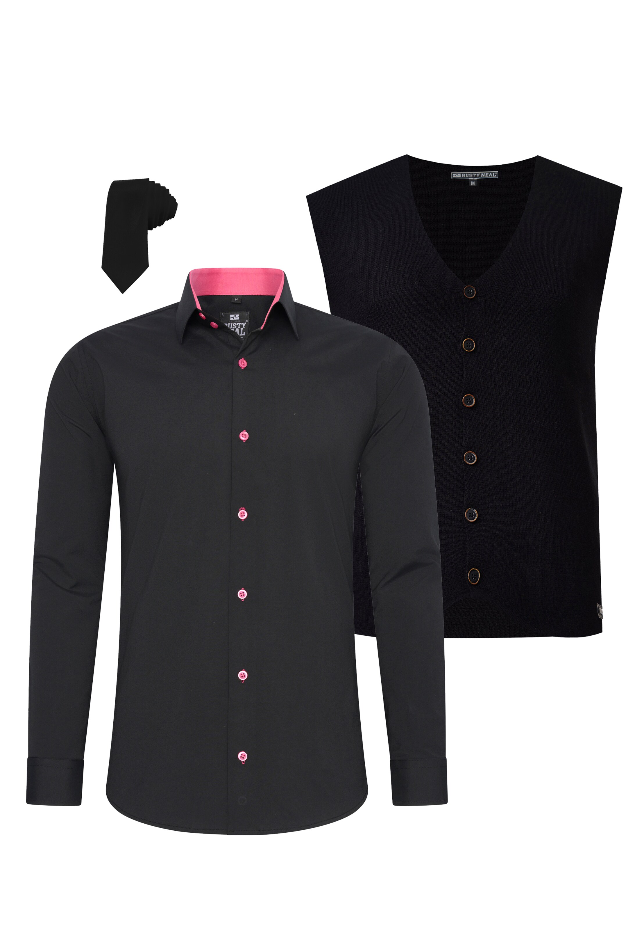 Rusty Neal Slim fit Button Up Shirt in Pink