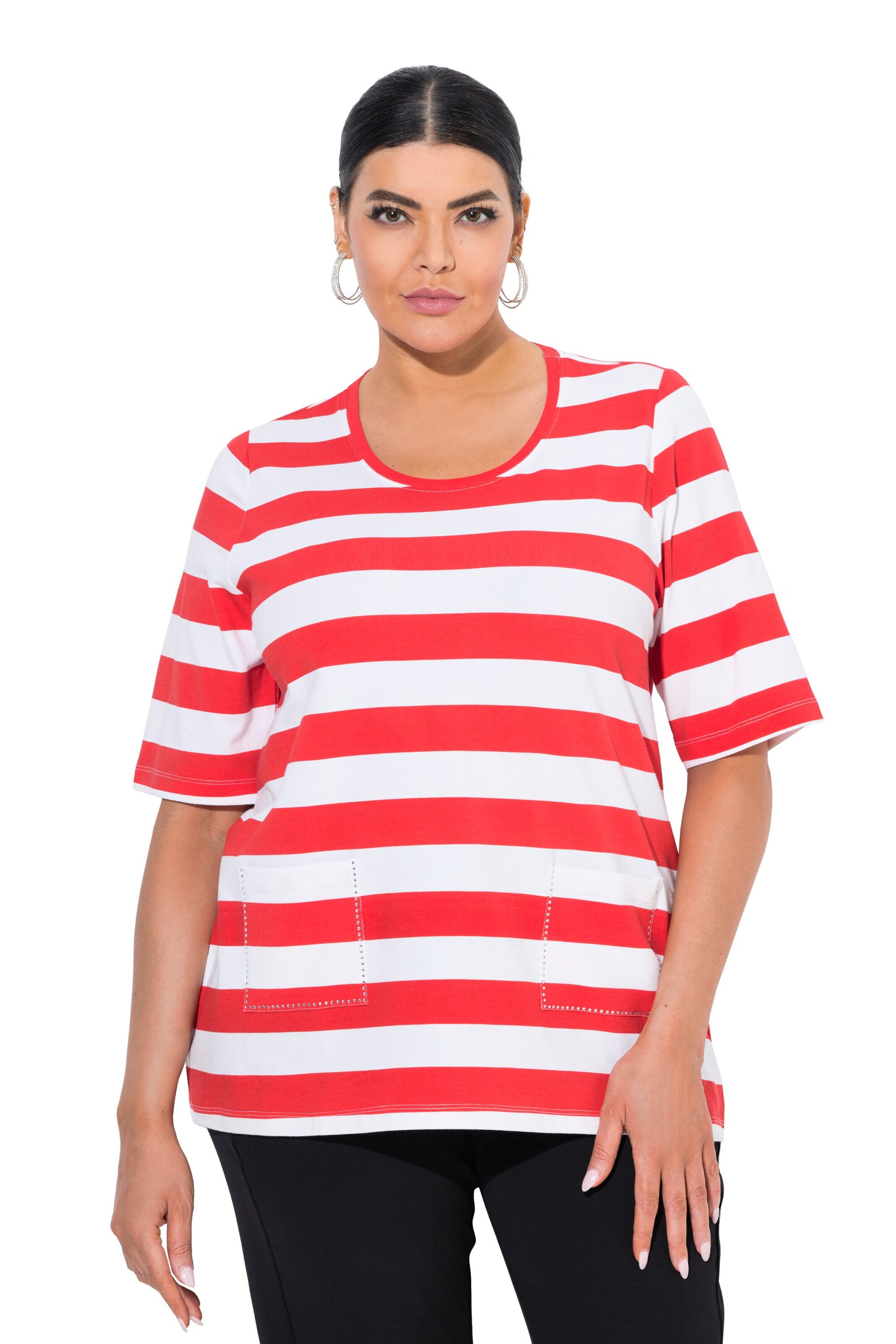 Ulla Popken Shirt in Gemengde kleuren: voorkant