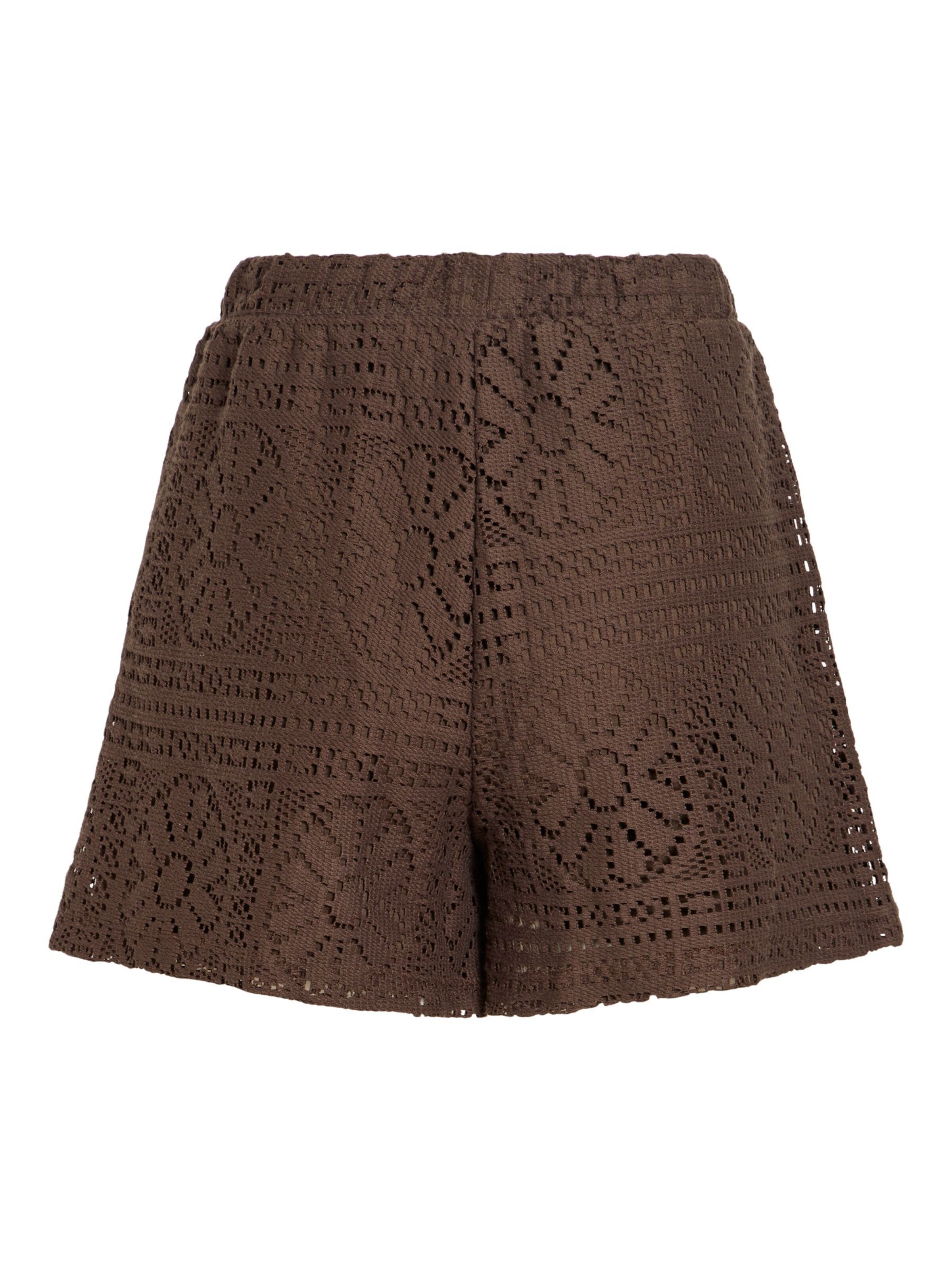 VILA Regular Trousers 'VIMerinda' in Brown