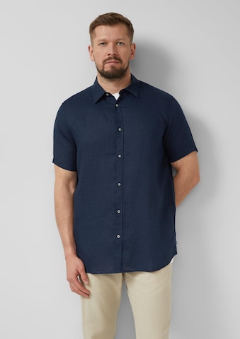 Coupe regular Chemise s.Oliver en bleu : devant