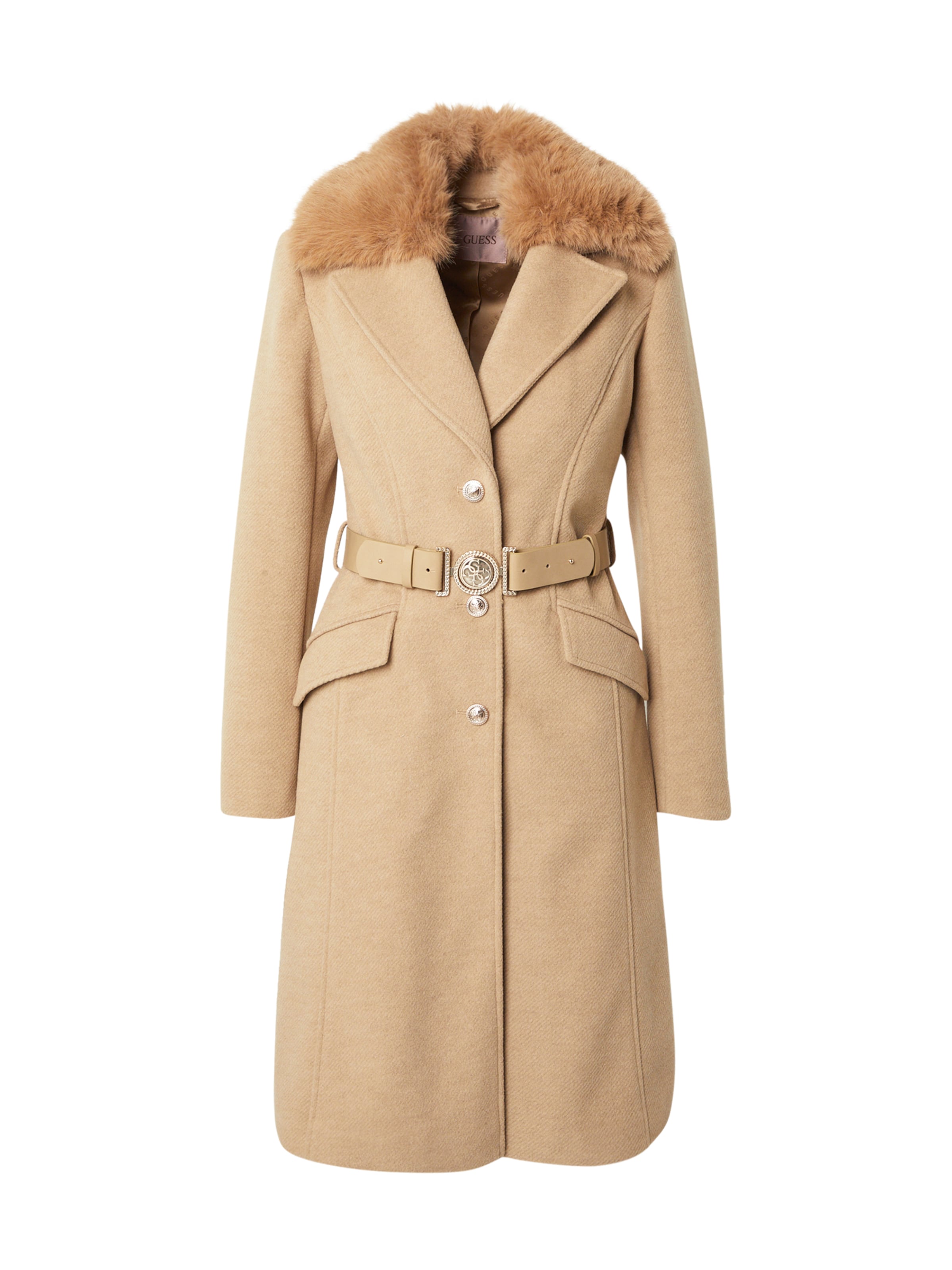 GUESS Tussenmantel &#x27;New Patrice&#x27; in Bruin: voorkant