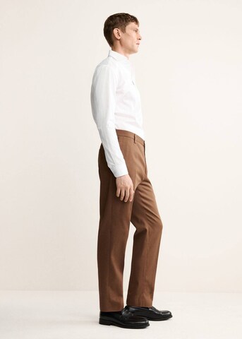 MANGO MAN Regular fit Button Up Shirt 'Roma2' in White