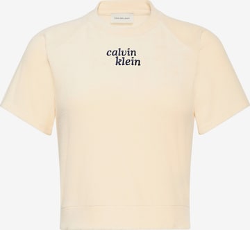 Haut Calvin Klein Jeans en jaune : devant