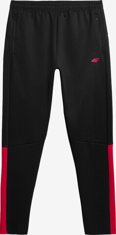 Regular Pantalon de sport 4F en noir : devant