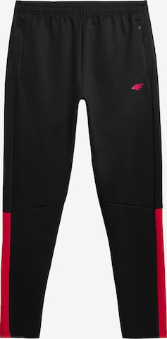 4F - regular Pantalón deportivo en negro: frente