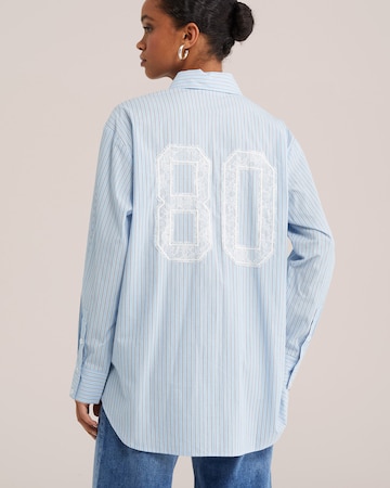 WE Fashion Blus i blå: framsida