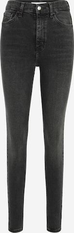 Topshop Tall Skinny Jeans 'Jamie' in Black: front