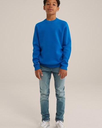 mėlyna WE Fashion Megztinis