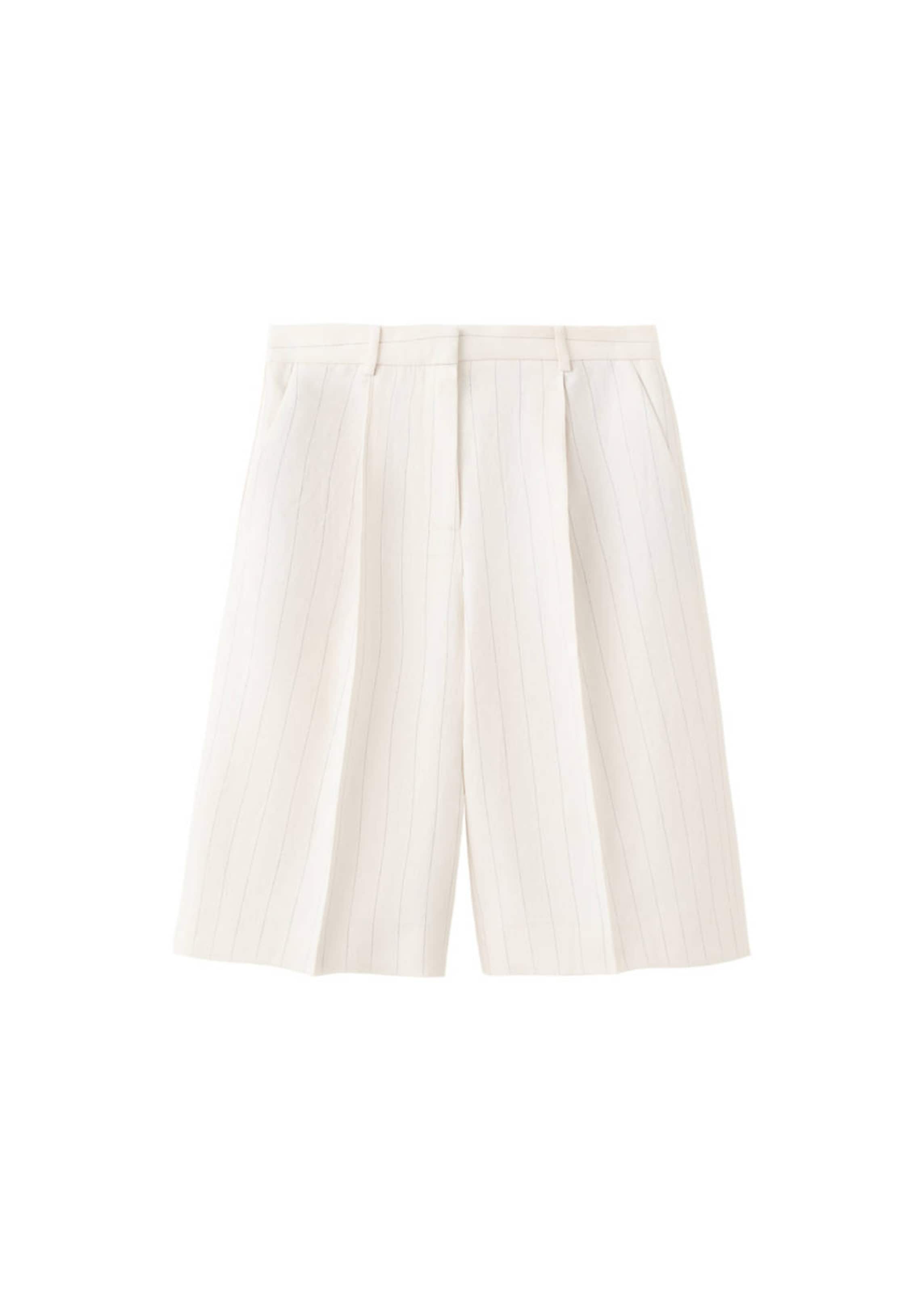 MANGO Pleated Pants 'Aargelia' in Beige: front