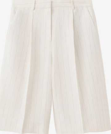 MANGO Pleated Pants 'Aargelia' in Beige: front