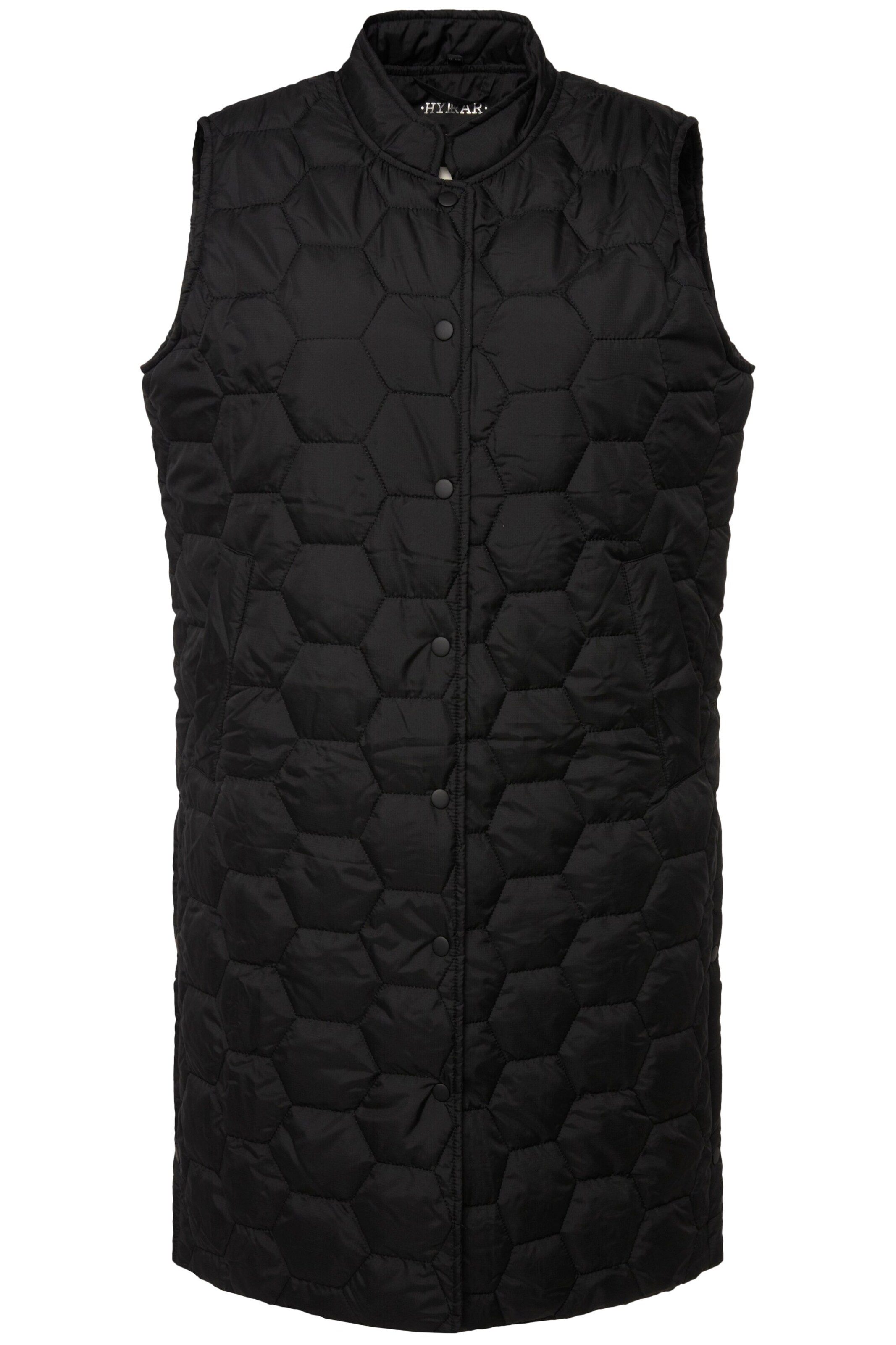 Ulla Popken Bodywarmer in Zwart: voorkant