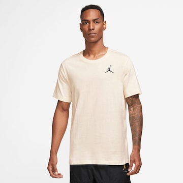 T-Shirt Jordan en beige : devant
