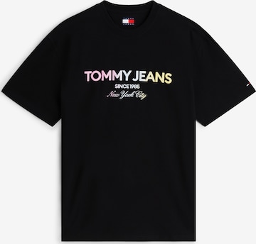 Tommy Jeans - Camisa 'NEW CLASSICS' em preto: frente
