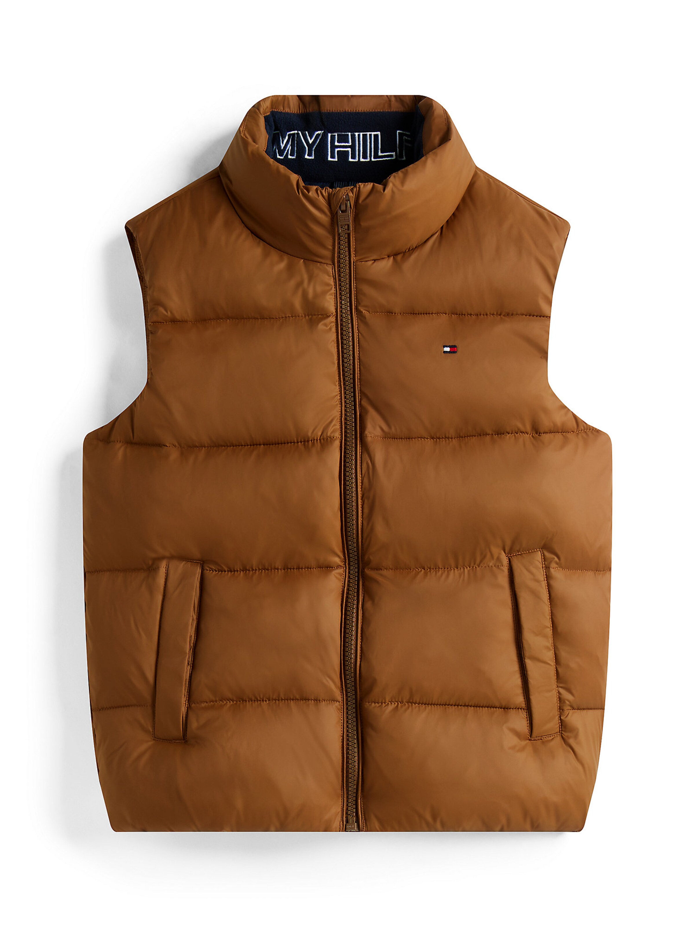 Gilet TOMMY HILFIGER en marron : devant