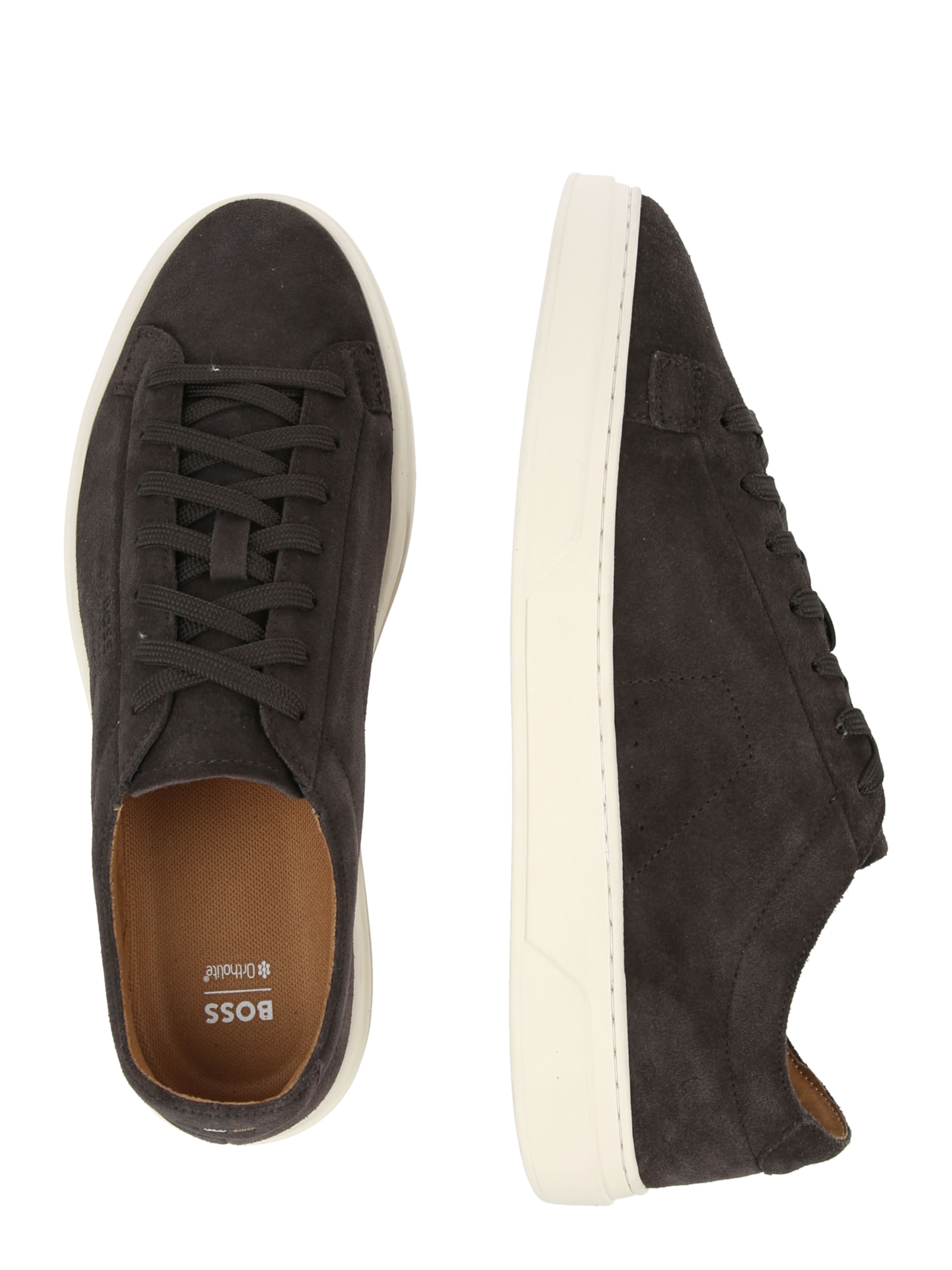 BOSS - Sapatilhas baixas 'Kieran' em castanho