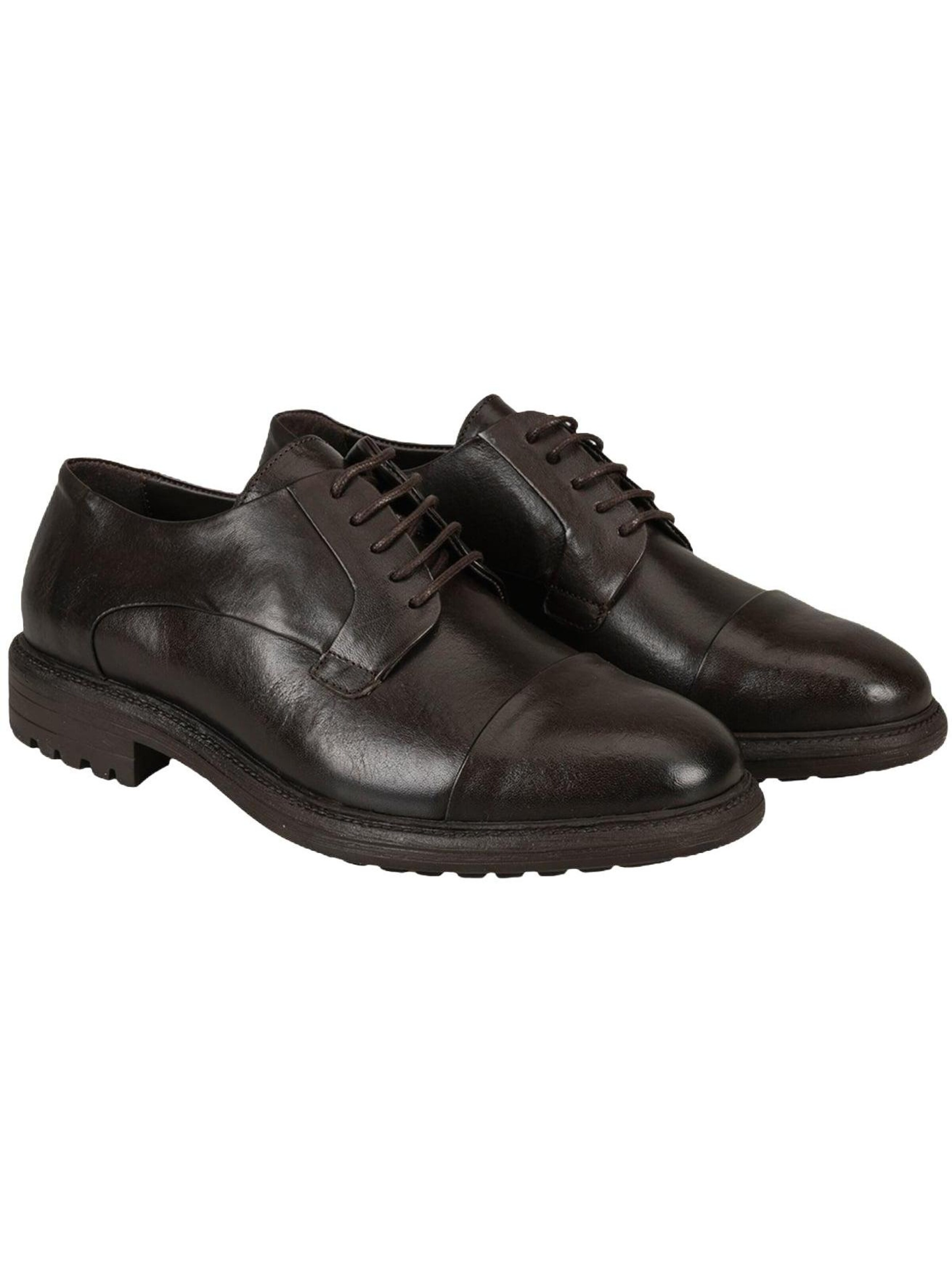 Desa Classic Flats 'Schnürschuhe' in Brown
