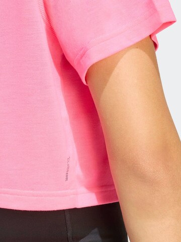 ADIDAS PERFORMANCE Λειτουργικό μπλουζάκι 'TE MIN' σε ροζ