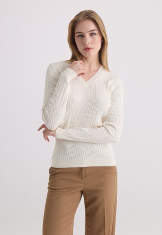 Felix Hardy Sweter w kolorze biały