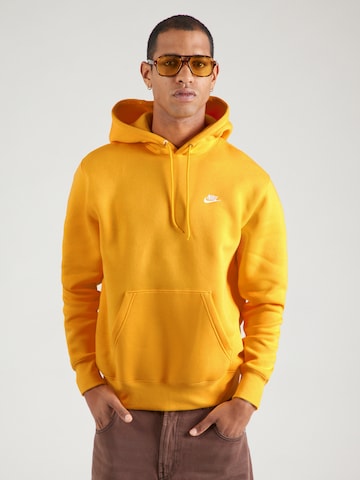 Nike Sportswear Mikina 'CLUB' – žlutá: přední strana