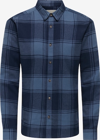 Chemise 'ONSGUDMUND' Only & Sons en bleu : devant