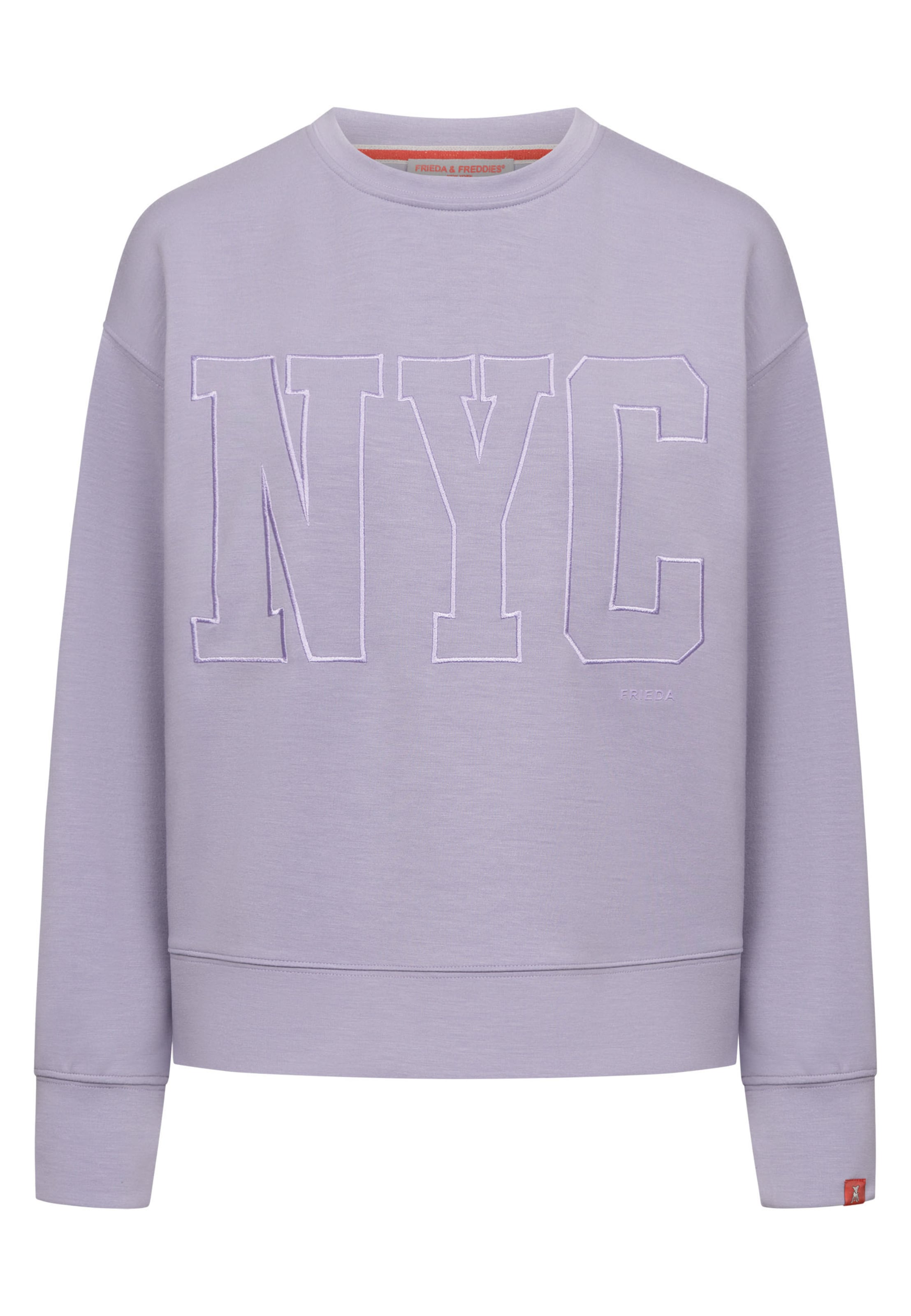 Frieda & Freddies NY Sweatshirt in Lila: Vorderseite