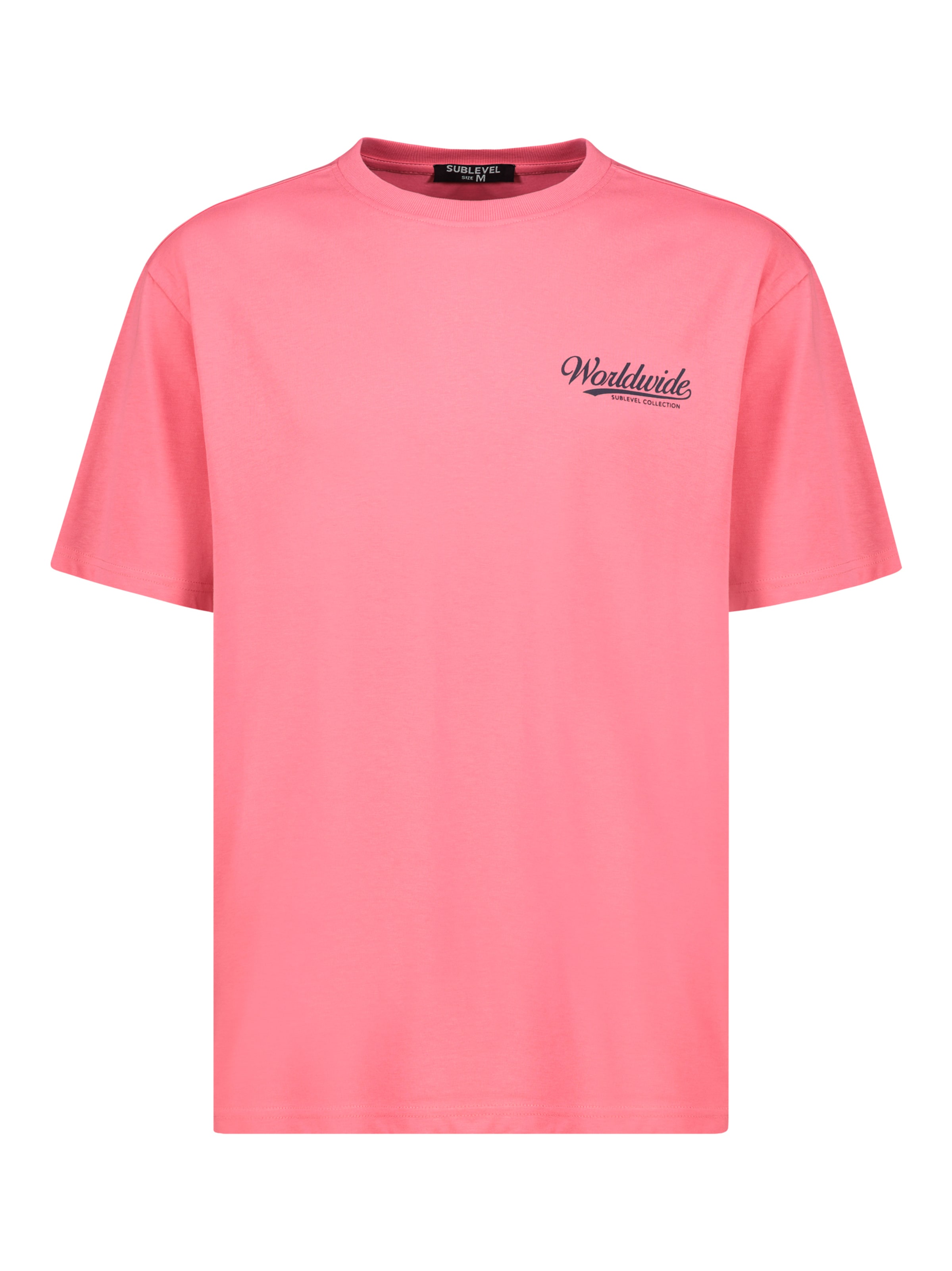 Sublevel Shirt 'Worldwide' in Pink: front