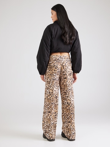 GUESS Loose fit Pants 'Enora' in Brown