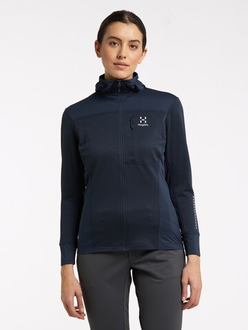Haglöfs Athletic Zip-Up Hoodie 'L.I.M' in Blue: front