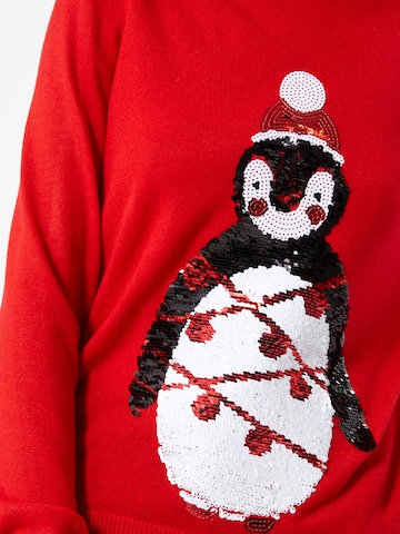 Pull-over 'Xmas' ONLY en rouge