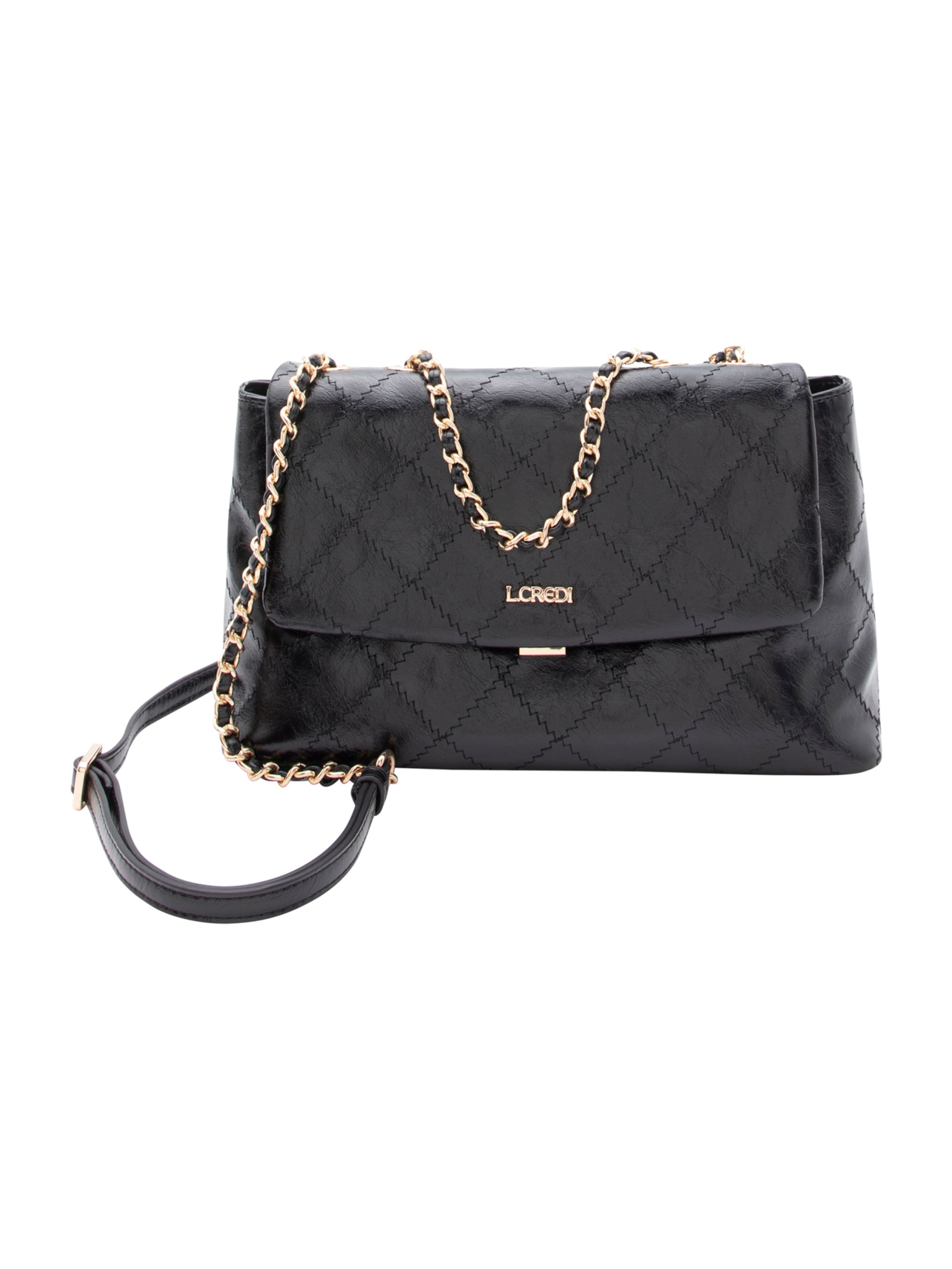 Sac à bandoulière 'Remalia' L.CREDI en noir : devant