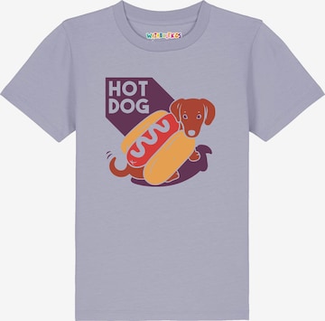 T-Shirt 'Hot Dog' watabout.kids en violet : devant