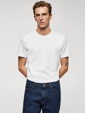 MANGO MAN Bluser & t-shirts 'CHERLO' i hvid: forside